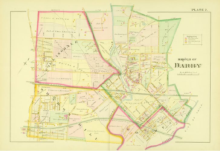 Plate 2, Atlas of Delaware County