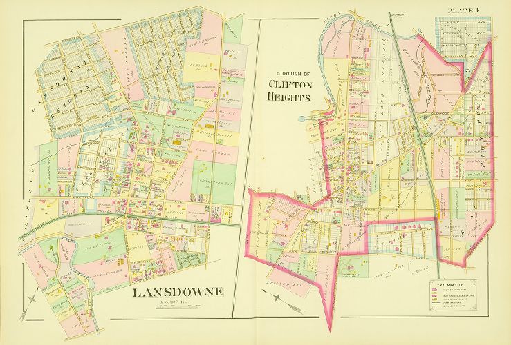 Plate 4, Atlas of Delaware County