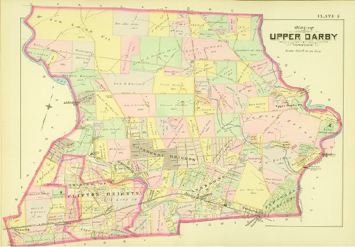 Plate 5, Atlas of Delaware County