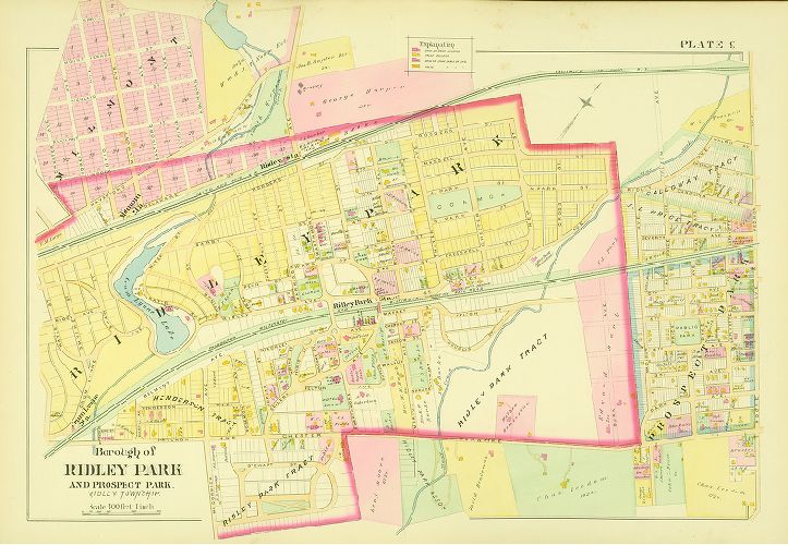 Plate 9, Atlas of Delaware County