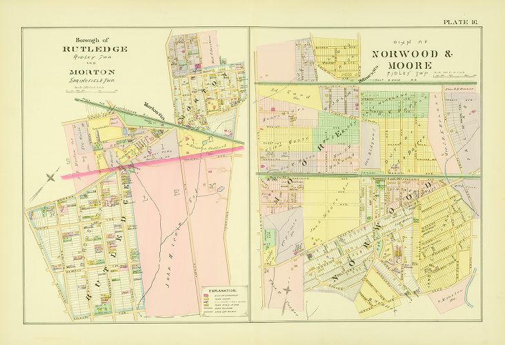 Plate 10, Atlas of Delaware County