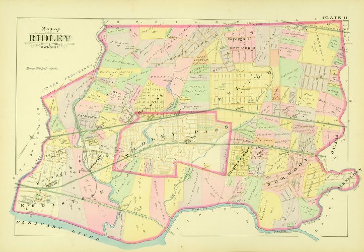 Plate 11, Atlas of Delaware County