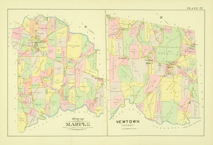 Plate 22, Atlas of Delaware County