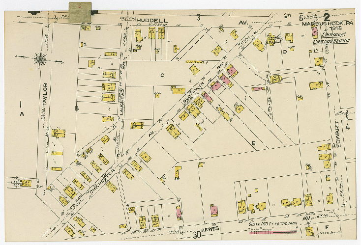 Card 2, Marcus Hook, Pa., including Linwood, Linwood Heights & Trainer, Delaware County.