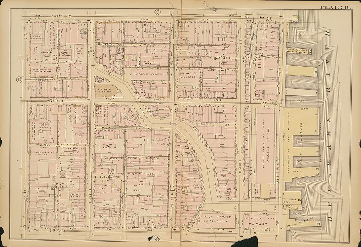 Plate B, Atlas of the City of Philadelphia, 1885