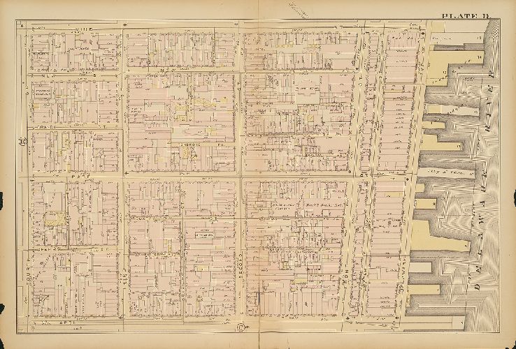 Plate D, Atlas of the City of Philadelphia, 1885