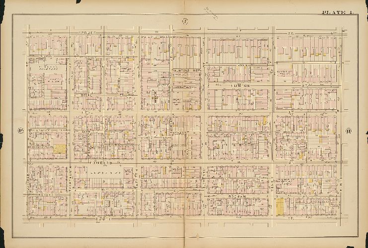 Plate I, Atlas of the City of Philadelphia, 1885