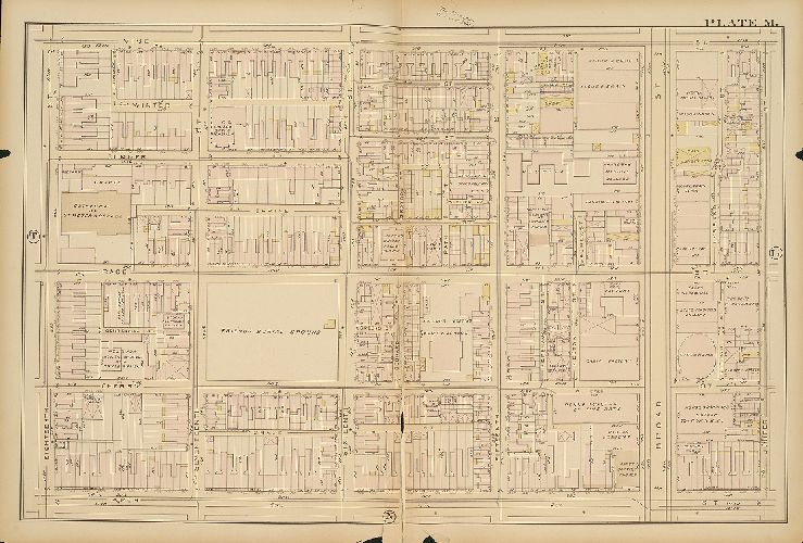 Plate M, Atlas of the City of Philadelphia, 1885