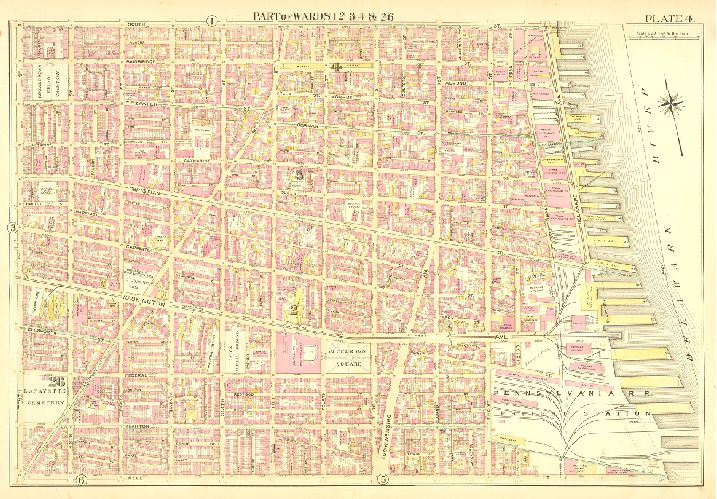 Plate 4, Atlas of the City of Philadelphia